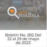Crisis en Venezuela: Boletín No. 282 del 22 al 29 de mayo de 2023