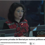 CIDH. Situación de personas privadas de libertad por motivos políticos en Venezuela.